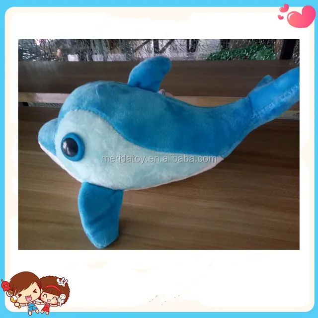 wholesale cute 15cm mini marine plush blue whale toy with big