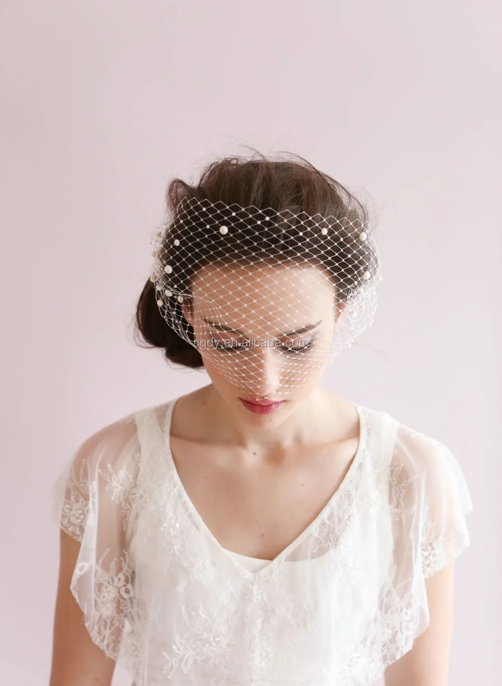 Fashion Decorative Classic Design Birdcage Hat Veil One Layer Net