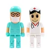 Hot selling lovely memory disk 2.0 usb flash drive 32gb 64gb pendrive 32gb Doctor and nurse gift toys pendrive