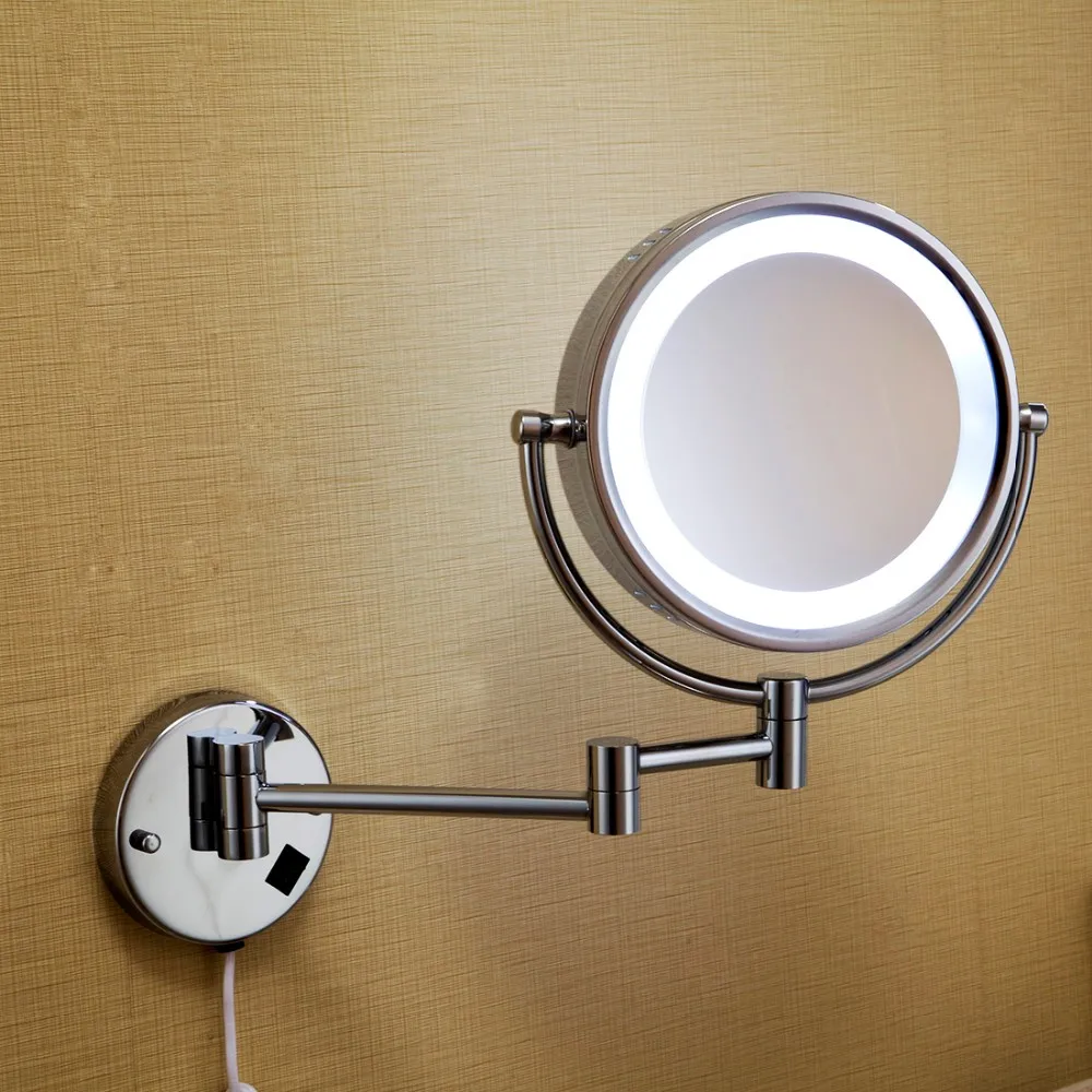 Fapully Modern Luxury Wall Make Up Mirror With Led Light