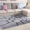 Low Price Washable Hotel Guestroom 100% Polyester Material Rug Machine Made Long Pile Patchwork Shaggy Rug Modern