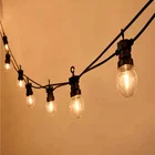 Holiday Led Bulb Filament Low Voltage Commercial Holiday DC Plug Waterproof IP44 Globe G50 Festoon Light String Clear Plastic Bulb With LED Filament