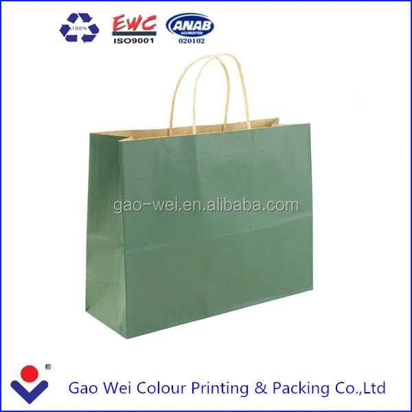 printed custom made shopping gift paper bags with your own logo