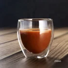Glass Coffee or Tea Cups Drinking Glasses