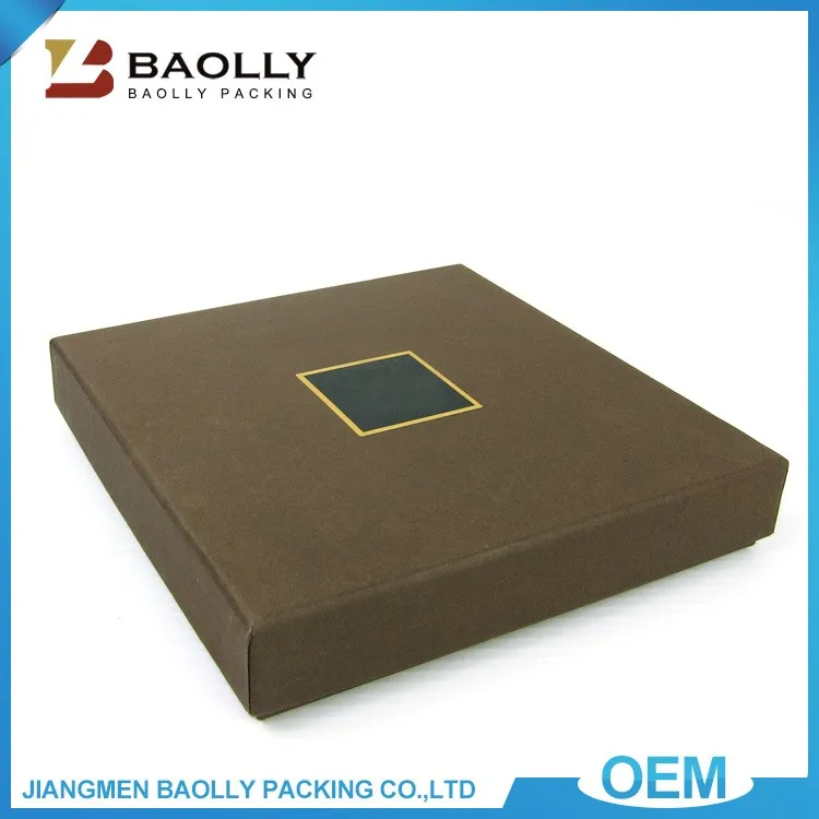 good quality custom full color printing classic brown wallet box