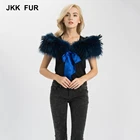 Female Plus Real Raccoon Fur Stole Women Winter Warm Shawl Streamer High Quality Wholesale/ Retail