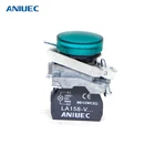 ANIUEC XB4-BV63 push button switch with Neon(BA9S) LED direct bulb