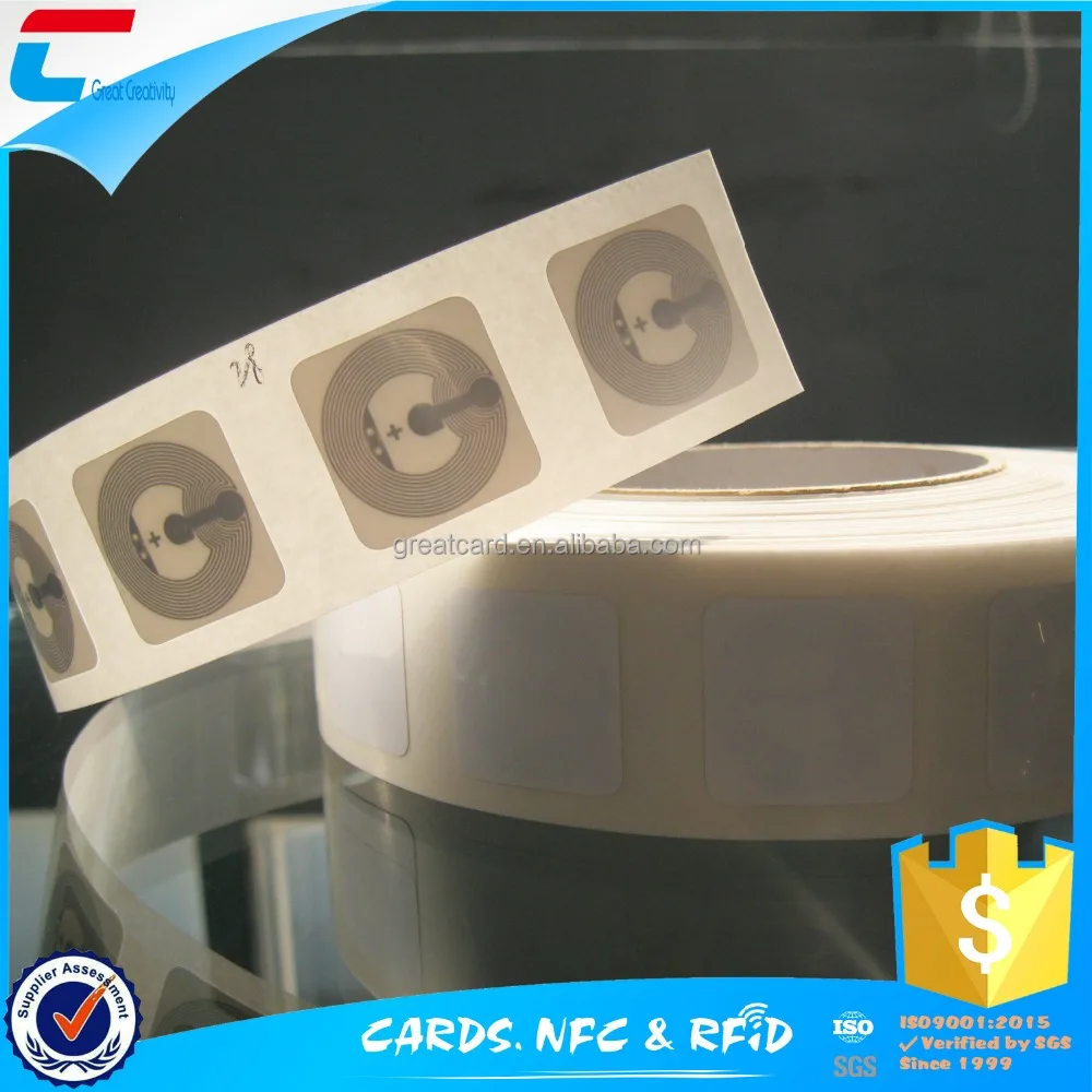 customized rfid wet inlay for asset tracking paper nfc wet inlay