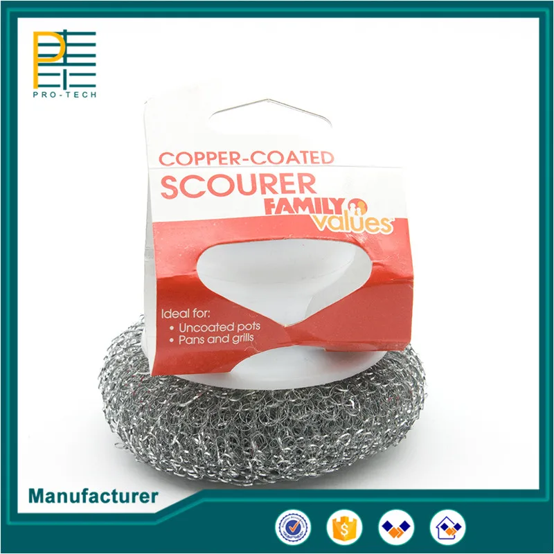 New design galvanized mesh steel wool scourer with great price