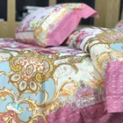 comforter luxury branded nude cotton duvet cover set romantic korean style designer wedding king size 6 pcs bedding set