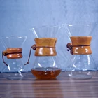 Wholesale classic series 800ml pyrex glass espresso coffee share pot