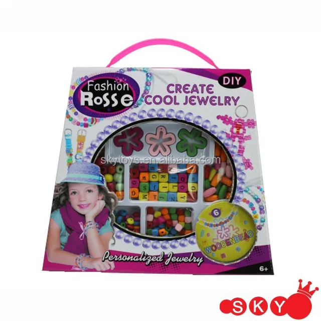 diy jewelry kids gift most popular wooden beads toys