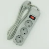 3 Ways Germany Schuko Plug Socket with Switch with Child Protection with CE
