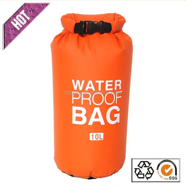 PVC tarpaulin waterproof dry bag with your custom logo for swimming drifting