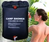 20L Shower Bag Foldable Solar Heating Camp Heated Bag PVC Outdoor Camping Travel Hiking Climbing Barbecue Picnic Water Storage