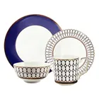 Golden fashion Design Fine Bone China Dinner set ceramic