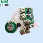 Greeting card sound module recordable sound chips for books
