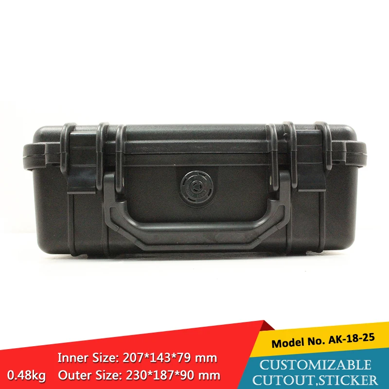 szomk IP67 hard storage box waterproof plastic tool box plastic equipment case with foam (6)