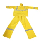 Yellow PVC Waterproof Rainwear Traffic Raincoat