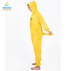 Latest design brand yellow warm couple sleepwear family christmas woman pajamas set