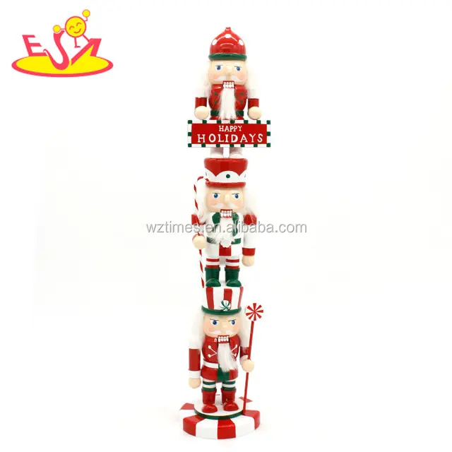 2018 wholesale cheap kids doll toy wooden soldier nutcracker