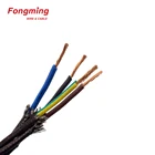 Colorful cotton cloth covered fabric braided twisted pair electrical wire for led lamp switch