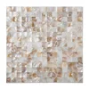No Joint White Natural Mother Of Pearl Shell Mosaic Tile