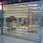 Polycarbonate automatic transparent rolling shutter doors