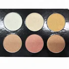 China supplier facial makeup 6 highlight colors creamy best palette