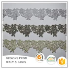 Home Textile Lace Trim for Free Sample Customized Designs 6.5cm Embroidery Bridal Lace Trim for Apparel