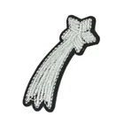 China supplier custom clouds arrow design iron on woven embroidery patch