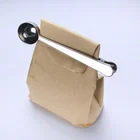 High quality coffee promotion gift food grade Stainless Steel scoop clip for coffee