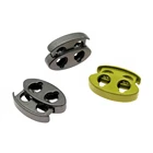Custom Elastic Rope End Metal Cord Lock Stopper for Garment Accessories