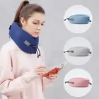 foldable memory foam adjusted u shape travel cute car airplane support neck pillow for sleeping