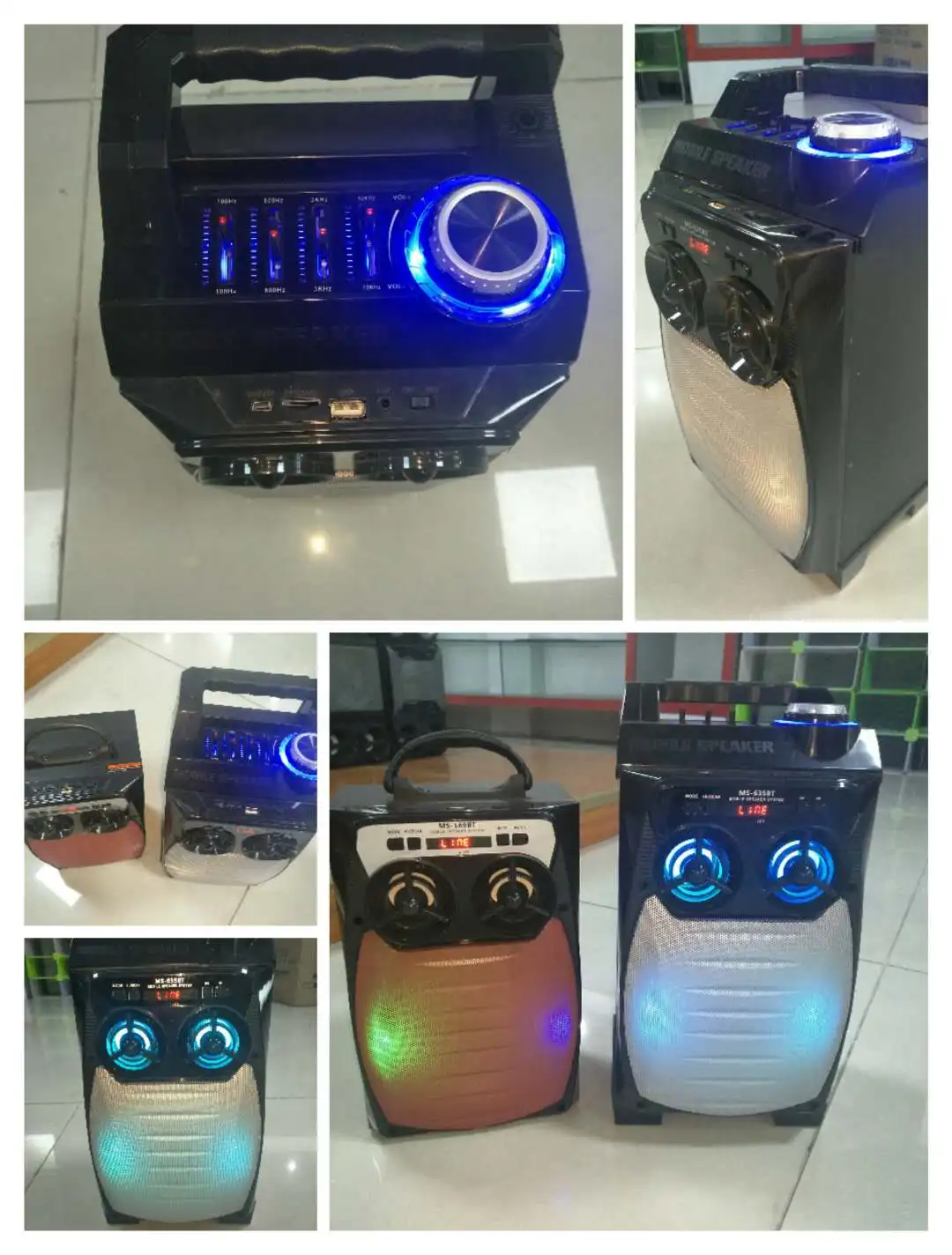 2018 new ms-645bt portable speaker with mp3/ mobile / usb / tf / fm radio / aux input /EQ / remote /bt speaker - ANKUX.COM