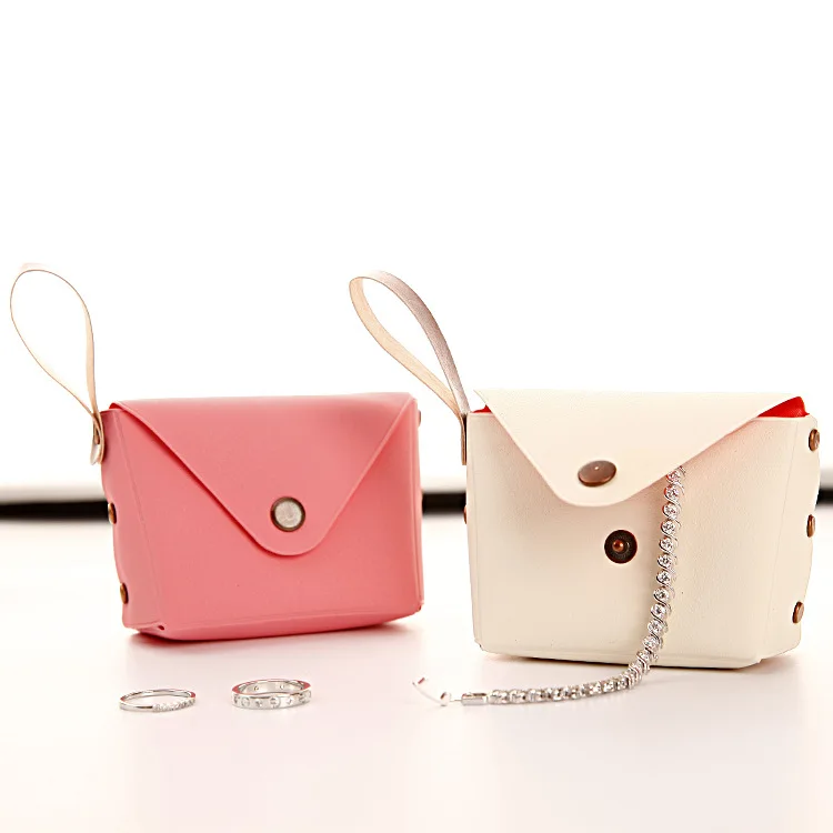 Unionpromo custom ladies coin purse leather smart wallet jewelry bag