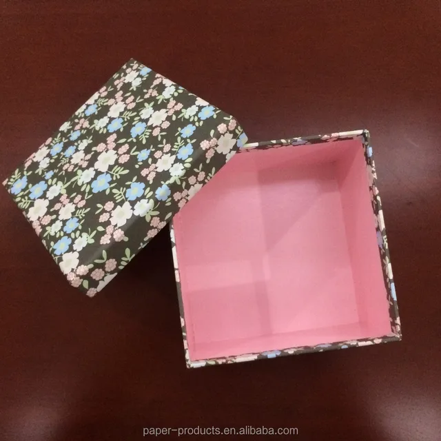 flower gift box lid and base box storage box with lid