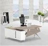 Modern contemporary office furniture executive office desk with shelves