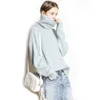 Factory Custom Knitwear Jumpers Women High Collar Crew Neck wool Sweater Pullover Sweater knit sweater turtleneck poncho