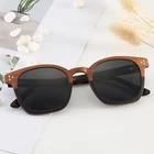 New 2019 Bamboo Sunglass Men Wooden Sunglasses Women Brand Designer Original Wood Sun Glasses OEM