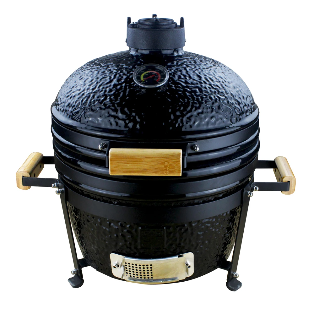 Outdoor Garden Cooking Style Ceramic Egg Shaped Wood Fireplace