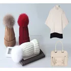 12CM Raccoon Fur Ball for Key Chain Set of 2 (Natural Color)