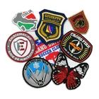Embroidered Type Iron Embroidery Patch on Custom Embroidered Badge Type Twill Fabric Iron on Embroidery Patch