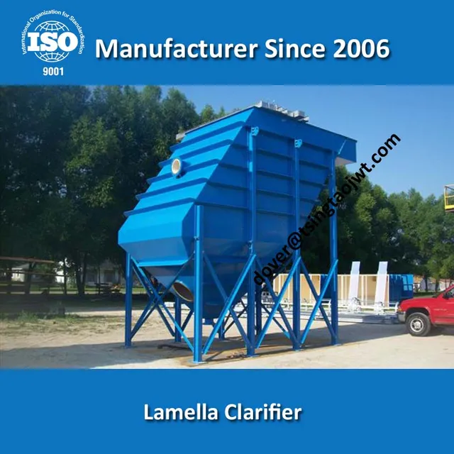 high rate sloping plate sedimentation clarifier