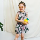 Bebezoo high quality child baby clothes kids summer pure cotton sets girls thin shorts pants summer sets