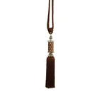 Decorative tassels for curtains, brown tassel curtain fringe