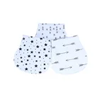 High Quality Organic Cotton Burp Cloth and Bib Set Girl