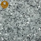 Factory wholesale solid cheap crushed mirror glass for home decoration glass