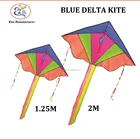 Easy Flying Hot Sale Blue Delta Rainbow Kite Children Garden Toy