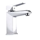 Square Single Handle Brass Sanitary Ware Wash Basin Faucet Mixer